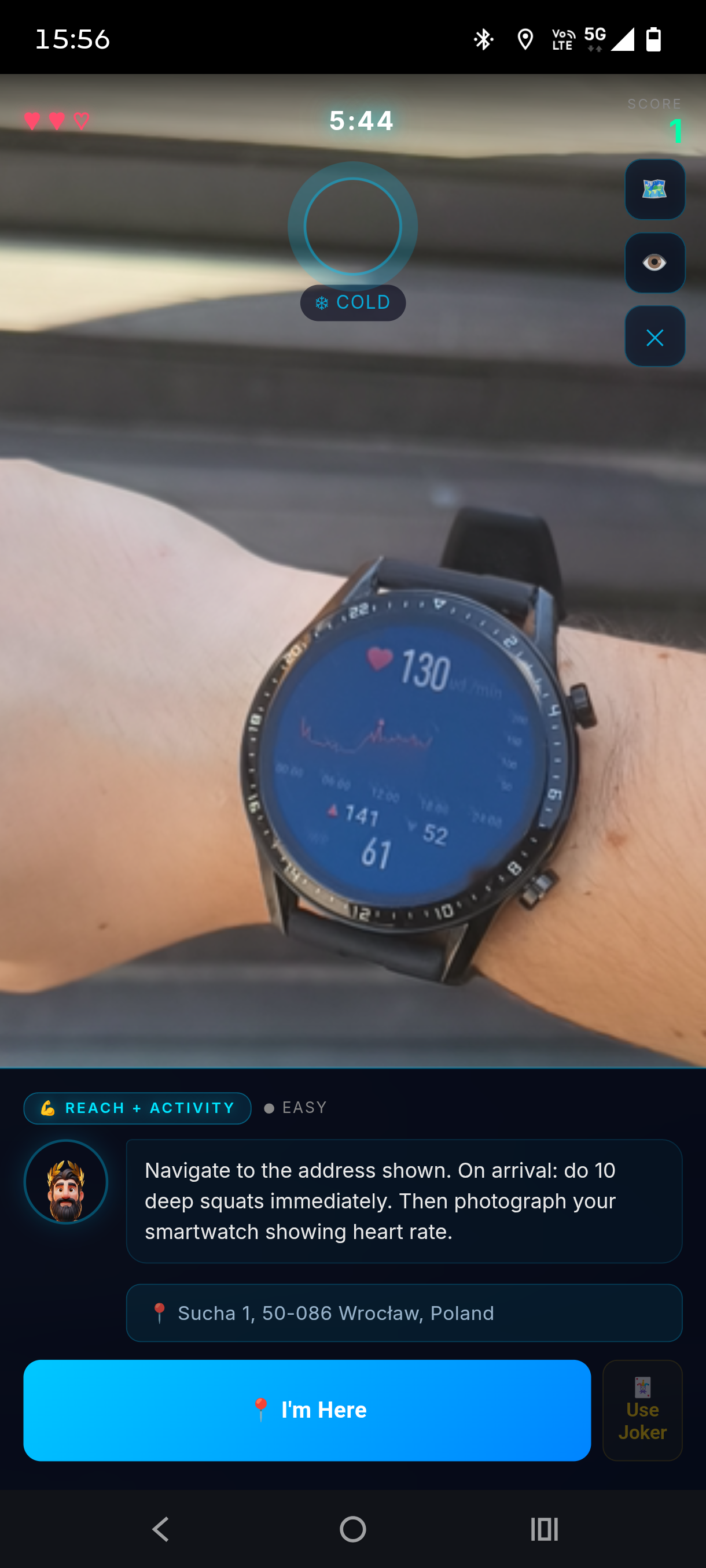 Field Mission heart rate